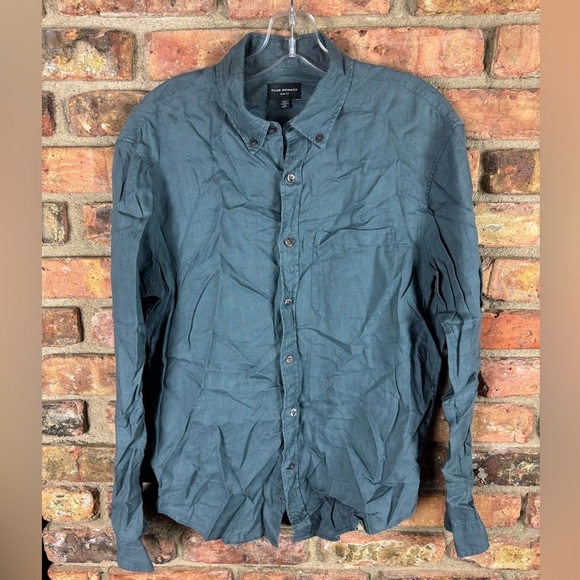 Club Monaco Other - Club Monaco 100% Linen Shirt. Long sleeves. Slate blue color.